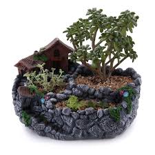 Create an indoor garden oasis with our range of plant pots & stands. T4u 23cm Country Landscape Style House Fields Succulent Cactus Plant Pots Flower Pots Planters Diy Containers Window Boxes Grey Buy Online In Dominica At Dominica Desertcart Com Productid 59106687