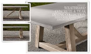 Concrete Table Restoration Hardware Outdoor Dining Furniture Furniture Dining Furniture