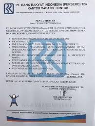 Customer service (pemagangan brilian intership program). Lowongan Kerja Pt Bank Rakyat Indonesia Cabang Buntok April 2018 Lowongan Kerja Kalimantan Tengah