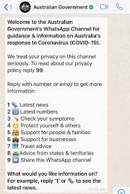 Even whatsapp cannot see those files and messages. Greg Hunt On Twitter Are You On Whatsapp Message 61 400 253 787 Or Go To Https T Co N5dxtdxcjn In Your Web Browser To Get Covid19 Information You Can Trust From The Official Australian