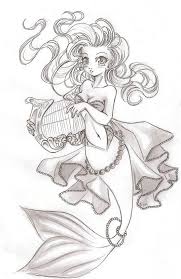 Sirene Coloriage Manga Coloriage Sirene Coloriage