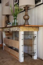 Table Turned Dog Kennel Small Dog Crate Diy Dog Kennel Wood Dog Crate