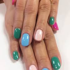This colorful nail design for summer. Multi Coloured Nails New Trend And Best Designs Ladylife