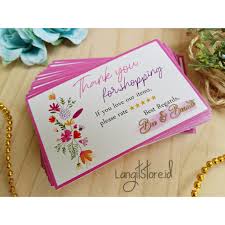 Maybe you would like to learn more about one of these? Thank You Card For Online Shop Kartu Ucapan Terima Kasih Landscape Thanks Card Shopee Indonesia