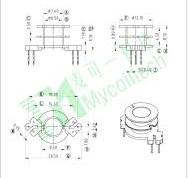 Bobbins | Vertical RM6 Transformer Bobbin 3+3 Pins Double ...