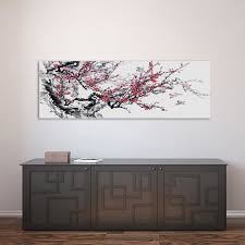 Un choix unique de tableau mural triptyque disponible dans notre magasin. Tableau Deco Mural Impression Sur Toile 40x120 Art Aquarelle Cerisier Japonais Blanc Rouge Noir Achat Vente Tableau Toile Cdiscount