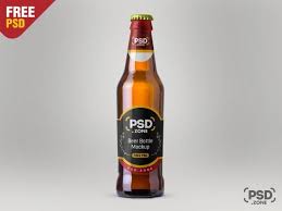 Beer Bottle Mockup Free Psd Mockup Beer Bottle Psd Photoshop Art Graphicdesign Bottle Mockup Beer Bottle Beer Bottle Labels Design