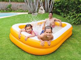 Intex Piscine Gonflable 229x147x46 Cm Hubo