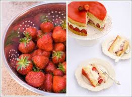 berry lovely daring bakers fraisier strawberry bavarian cake with marzipan yum dessert cake recipes pastry cream recipe strawberry