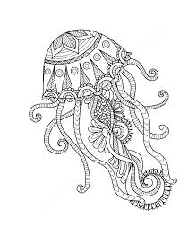Motivational quotes and coloring pages works great togheter if you are searching for relaxation, meditaion or. Jellyfish Mandala Coloring Page Free Printable Coloring Pages For Kids