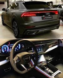 Audi Q8 Matte Black Beautiful Inside Out Black Audi Audi Audi Cars