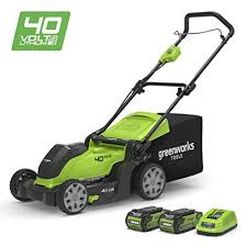 Black And Decker Lawn Mower Battery 36v Greenworks 40v Cordless Lawn Mower 41cm 16 With 2x 2ah Batteries And Charger Cordless Lawn Mower Cordless Mower Greenworks
