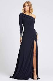 $598.00 40% off (7) free delivery. Customer Favorite Mac Duggal Evening 12231d Jewel Cuffed Asymmetrical Long Gown Accuweather Shop
