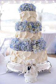 7 Ways To Decorate Your Cake With Fresh Flowers Wedding Cake Hydrangea Wedding Cake Fresh Flowers Ivory Wedding Cake