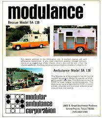 In Early 1970 The First Type 1 Modulance 138 Wheelbase Modulance Prototype Was First Built At The Sargent Road F Fire Trucks Emergency Vehicles Ambulance