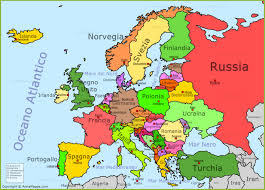 Russia russia romania svezia svizzera spagna slovenia serbia. Mappa Europa Cartina Europa Annamappa Com