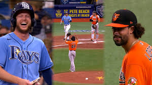 May 30, 1994 in seminole, fl us draft: Brett Phillips Jorge Lopez Laugh Over Hit By Pitch