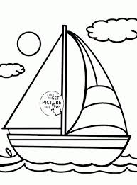 Cute Sailboat Coloring Page For Kids Transportation Coloring Pages Printables Free Wuppsy Com Coloring Pages For Kids Coloring For Kids Coloring Pages