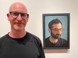 MAKING A MARK: Portrait Award 2024: Artists with their paintings