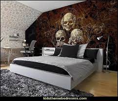 Decorating Theme Bedrooms Maries Manor Skull Bedding Skull Decor Skull Pattern Bedding Sugar Skull Beddi Kids Bedroom Walls Skull Bedroom Bedroom Wall