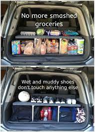 10 Genius Ways To Organize Everything In Your Car Cars Organization Trunk Organization Organization Hacks