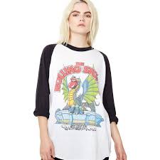 Read more embark on the ultimate rolling stones experience and delve deep in to the band's multitude of albums and tours, packed with exclusive material from the rolling stones' extensive audio visual archive. Vintage Rolling Stones Dragon Tee Graphic Raglan 350 Liked On Polyvore Featuring Tops T Shirts Graphic T Graphic Tees Vintage White Graphic Tee Fashion