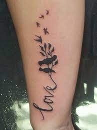 Love Birds Tattoo Design On Arm Love Tattoos Love Bird Tattoo Tattoo Designs For Guys