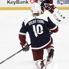 Fanatics branded nathan mackinnon colorado avalanche white away premier breakaway player jersey. Colorado Avalanche Honor Boulder Victims With Special Jerseys