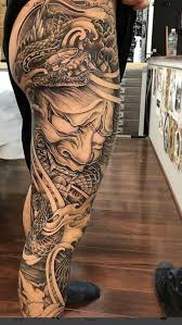 Incredible Japanese Style Leg Sleeve Tattoo Www Otziapp Com Japanese Tattoo Japanese Leg Tattoo Tattoo Sleeve Men