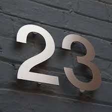 Looking for bold house numbers in great fonts? Designer Stainless Steel House Door Numbers Helvetica Large Architect Ebay