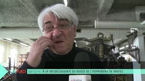 Démonstration d'une Linotype ou musée de l'imprimerie de Nantes