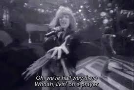 I was back on the loading docks trying/practicing livin on a prayer. In The 1980s 80s Pop Culture Bon Jovi Livin On A Prayer Facebook