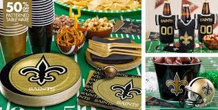 Nfl New Orleans Saints Party Supplies Party City Saints Football Party Football Birthday Party Mardi Gras Party Decorations
