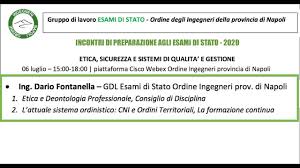 2537 e s.m.i, si invitano gli * ingegneri iscritti all'ordine di napoli a sottoscrivere la presente, per le seguenti motivazioni da porre all'ordine del giorno Incontri Di Preparazione Agli Esami Di Stato 2020 Dario Fontanella Youtube