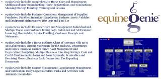 equinegenie equine genie horse business management software