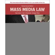 Mass Media Law ISE: Clay Calvert: 9781265824839: Amazon.com: Books