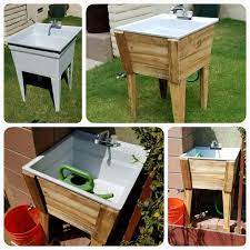 Check spelling or type a new query. Backyard Sink Found This Laundry Room Sink On The Side Of The Road Hooked It Up To A Garden Hose Dressed It Up W Laundry Room Sink Sink Design Backyard Sink