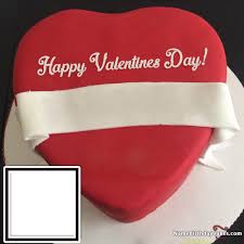 Repeat with remaining cakes and frosting. Special Happy Valentine Cake With Name And Photo