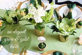 We can only be irish for a day once a year, so a party needs to happen! An Elegant Green Gold Table For St Patrick S Day Lulu The Baker