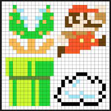 Super Mario Item Block Coin Bank Sprites Kit Perler Bead Project Perler Bead Mario Perler Beads Perler