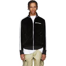 Widest selection of new season & sale only at lyst.co.uk. Palm Angels Black Velour Track Jacket For Men Lyst