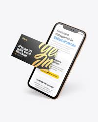 When the world changes, business changes too. Apple Iphone 11 Pro W Business Card Mockup In Device Mockups On Yellow Images Object Mockups