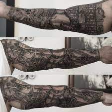Brian Rundlett On Instagram One More Session To Tighten Up Chain Mail And Highlights Half Healed Half Fres Armor Tattoo Armour Tattoo Shoulder Armor Tattoo