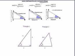 The opposite is the side that does not form the angle of choice. Sohcahtoa Identifying Opposite Adjacent Sides Youtube