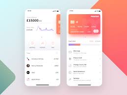 Monzo Mobile Bank App Concept By Alexey Credit Card App Banking App Finance App
