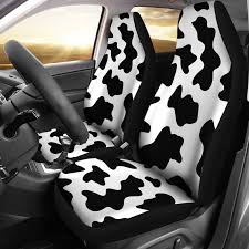 Cow Print Car Seat Covers Pair 2 Front Cow Print Car Etsy In 2020 Car Seats Carseat Cover Seat Covers