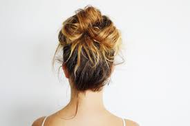 Add some volume to a traditional ponytail with a double pony hairstyle! How To Do A Messy Bun Step By Step