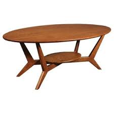 What would a living room be without the welcoming presence of a coffee table? Mid Century Oval Oak Cocktail Table Midcentury Coffee Tables By English Georgian America Houzz