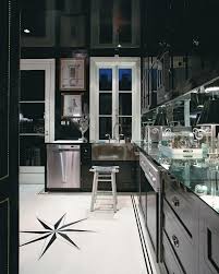 art deco kitchen with black cabinets hgtv