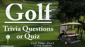 Researching and purchasing a new or used golf cart to take around on the green can be exciting. Golf Trivia Quiz 1 Youtube